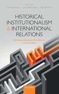 Cover: Historical Institutionalism and International Relations - Oxford University Press