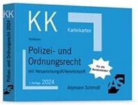 Abbildung von: Karteikarten Polizei- und Ordnungsrecht - Alpmann Schmidt