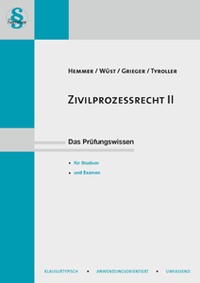 Abbildung von: Skript Zivilprozessrecht II - Hemmer-Wüst
