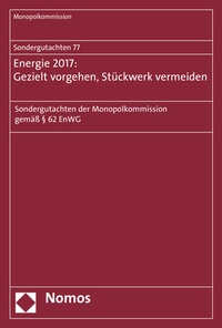 Abbildung von: Sondergutachten 76: Bahn 2017: Wettbewerbspolitische Baustellen - Nomos