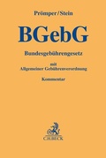 Cover: Bundesgeb&uuml;hrengesetz: BGebG - C.H.BECK