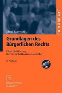 Abbildung von: Grundlagen des Bürgerlichen Rechts - Physica