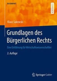 Abbildung von: Grundlagen des Bürgerlichen Rechts - Springer Gabler