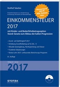 Abbildung von: Tabelle, Einkommensteuer 2017 - Stollfuß