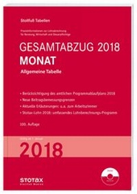 Abbildung von: Tabelle, Gesamtabzug 2018 Monat - Stollfuß