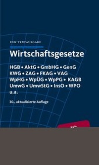 Bild vergrößern Bild: Wirtschaftsgesetze - IDW