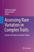 Cover: Assessing Rare Variation in Complex Traits - Springer