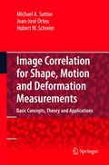 Cover: Image Correlation for Shape, Motion and Deformation Measurements - Springer