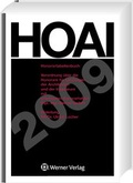 Cover: HOAI 2009 Honorartabellenbuch - Werner