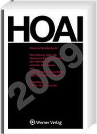Abbildung von: HOAI 2009 Honorartabellenbuch - Werner