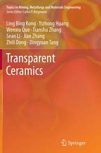 Enlarge image Cover: Transparent Ceramics - Springer