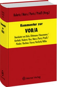 Enlarge image Cover: Kommentar zur VOB/A - Werner