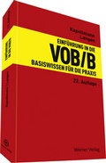 Cover: Einf&uuml;hrung in die VOB/B - Werner