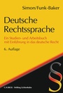 Cover: Deutsche Rechtssprache - Helbing & Lichtenhahn