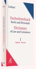 Cover: Fachw&ouml;rterbuch Recht und Wirtschaft Band 1: Englisch - Deutsch - C.H.BECK