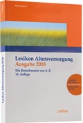 Cover: Lexikon Altersversorgung 2018 - Rehm