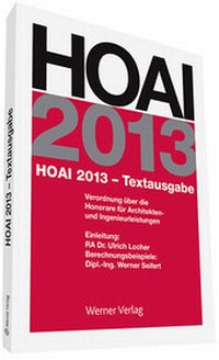 Abbildung von: HOAI 2013