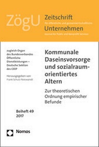 Abbildung von: Kommunale Daseinsvorsorge und sozialraumorientiertes Altern - Nomos