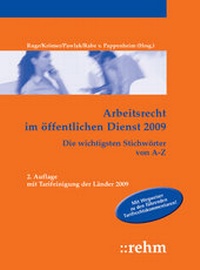 Abbildung von: Arbeitsrecht im öffentlichen Dienst 2009 - Rehm