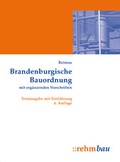 Cover: Brandenburgische Bauordnung mit erg&auml;nzenden Vorschriften - Rehm