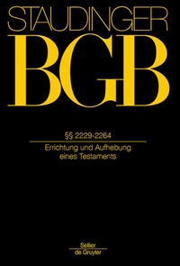 Bild vergrößern Bild: BGB: Kommentar zum Bürgerlichen Gesetzbuch mit Einführungsgesetz und Nebengesetzen - Sellier - De Gruyter