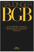 Cover: BGB: Kommentar zum B&uuml;rgerlichen Gesetzbuch mit Einf&uuml;hrungsgesetz und Nebengesetzen - Sellier - De Gruyter