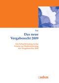 Cover: Das neue Vergaberecht 2009 - Rehm