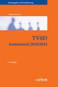 Abbildung von: TVöD kommunal 2010/2011 - Rehm