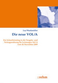 Enlarge image Cover: Die neue VOL/A - Rehm