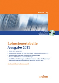 Abbildung von: Lohnsteuertabelle Ausgabe 2011 - Rehm