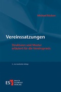 Cover: Vereinssatzungen - Erich Schmidt Verlag