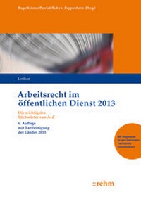 Bild vergrößern Bild: Arbeitsrecht im öffentlichen Dienst 2013 - Rehm