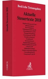 Abbildung von: Aktuelle Steuertexte 2018 - C.H.BECK