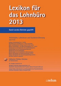 Abbildung von: Lexikon für das Lohnbüro 2013 - Rehm
