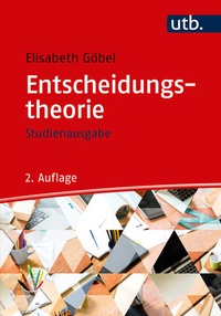 Enlarge image Cover: Entscheidungstheorie - UTB