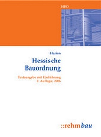 Abbildung von: Hessische Bauordnung - Rehm