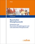 Cover: Bayerisches Disziplinarrecht - Grundwerk mit Fortsetzungsbezug  - Rehm