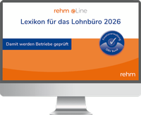 Abbildung von: Lexikon für das Lohnbüro 2026 online - Rehm