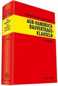 Abbildung von: AGB-Handbuch Bauvertragsklauseln - Werner