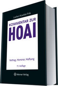 Abbildung von: Kommentar zur HOAI - Werner