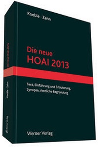 Abbildung von: Die neue HOAI 2013 - Werner