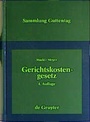 Cover: Gerichtskostengesetz - De Gruyter