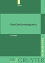 Cover: Gerichtskostengesetz - De Gruyter