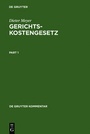 Cover: Gerichtskostengesetz - De Gruyter