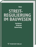 Cover: Streitregulierung im Bauwesen - Werner