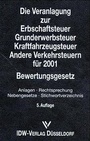 Bild: Erbschaftsteuer Grunderwerbsteuer Verkehrsteuern 2001 - IDW
