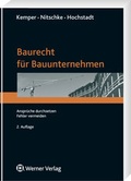Cover: Baurecht f&uuml;r Bauunternehmen - Werner