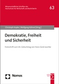Cover: Demokratie, Freiheit und Sicherheit - Nomos