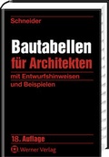 Cover: Bautabellen f&uuml;r Architekten - Werner