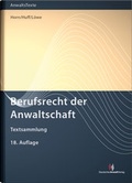 Bild: Berufsrecht der Anwaltschaft - Deutscher Anwaltverlag